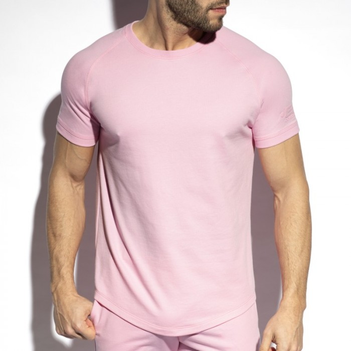 Maniche del marchio ES COLLECTION - T-shirt Sport Relief - rose - Ref : SP292 C05