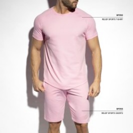 Short Sleeves of the brand ES COLLECTION - T-shirt Sport Relief - rose - Ref : SP292 C05