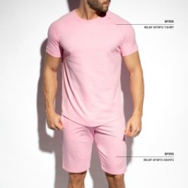 Corto de la marca ES COLLECTION - Short Sport Relief - rose - Ref : SP293 C05