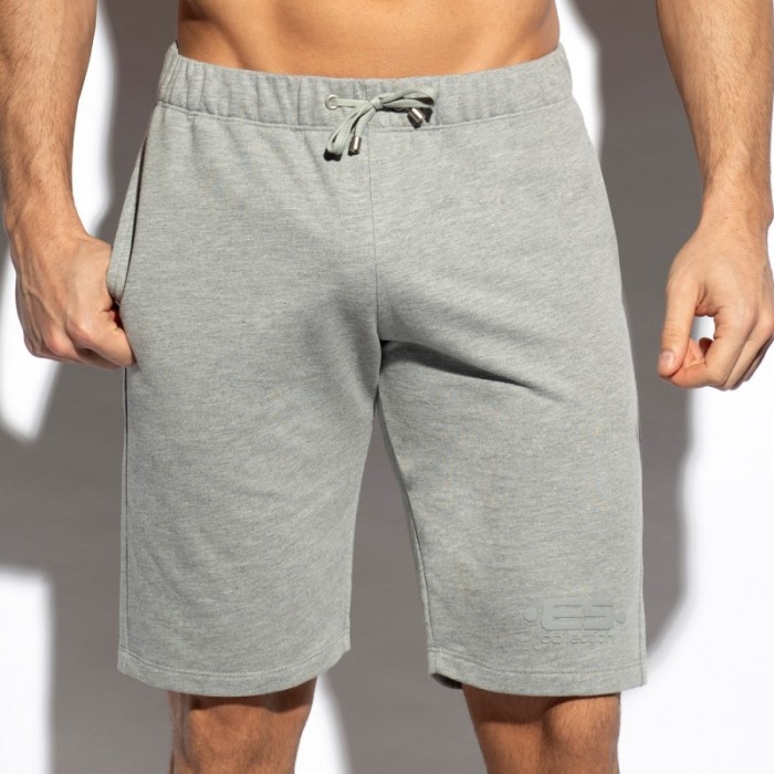 Short de la marque ES COLLECTION - Short Sport Relief - gris - Ref : SP293 C11