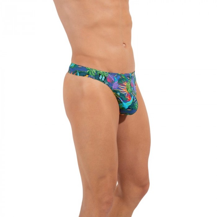 String de la marque HOM - G-String HOM Funky Styles - bleu - Ref : 402815 I0RA