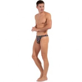 Thong of the brand HOM - G-String HOM Funky Styles - grey - Ref : 402815 P284