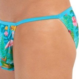 Brief of the brand HOM - Tanga HOM Funky Styles - turquoise - Ref : 402816 P0PF