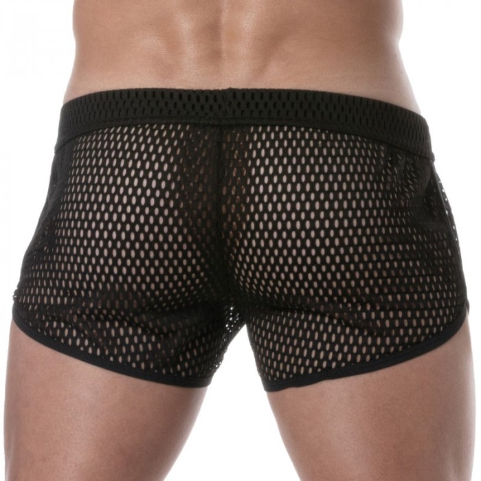 Kurze der Marke TOF PARIS - Tof Paris See Through Mini-Shorts - schwarz - Ref : TOF394N