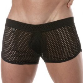 Breve del marchio TOF PARIS - Mini Pantaloncini Tof Paris See Through - nero - Ref : TOF394N