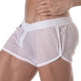 Short de la marque TOF PARIS - Mini Short Tof Paris See Through - blanc - Ref : TOF394B