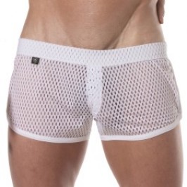 Breve del marchio TOF PARIS - Mini Pantaloncini Tof Paris See Through - bianco - Ref : TOF394B