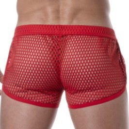 Breve del marchio TOF PARIS - Mini Pantaloncini Tof Paris See Through - rosso - Ref : TOF394R