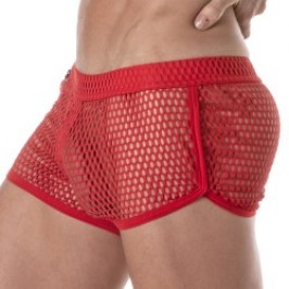 Breve del marchio TOF PARIS - Mini Pantaloncini Tof Paris See Through - rosso - Ref : TOF394R