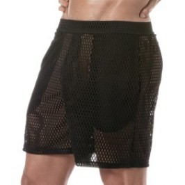 Short of the brand TOF PARIS - Tof Paris See Through Long Shorts - black - Ref : TOF390N