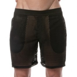 Short de la marque TOF PARIS - Short long Tof Paris See Through - noir - Ref : TOF390N