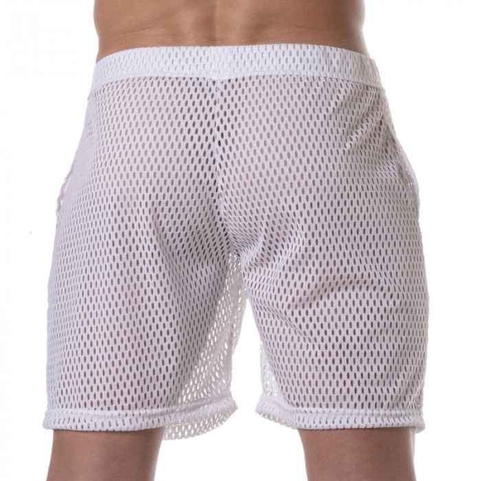 Short of the brand TOF PARIS - Tof Paris See Through Long Shorts - white - Ref : TOF390B