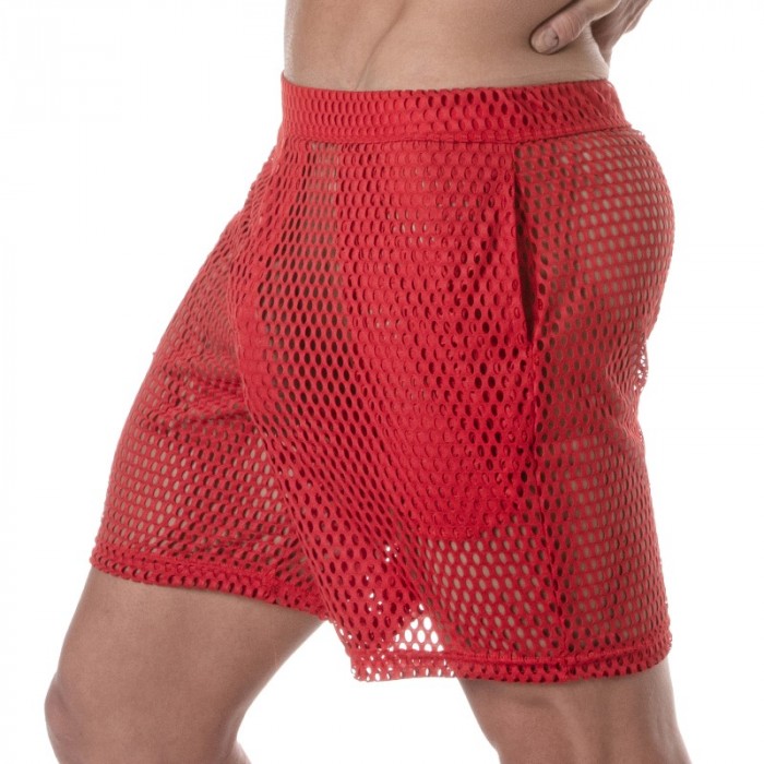 Corto de la marca TOF PARIS - Pantalones cortos largos Tof Paris See Through - rojo - Ref : TOF390R