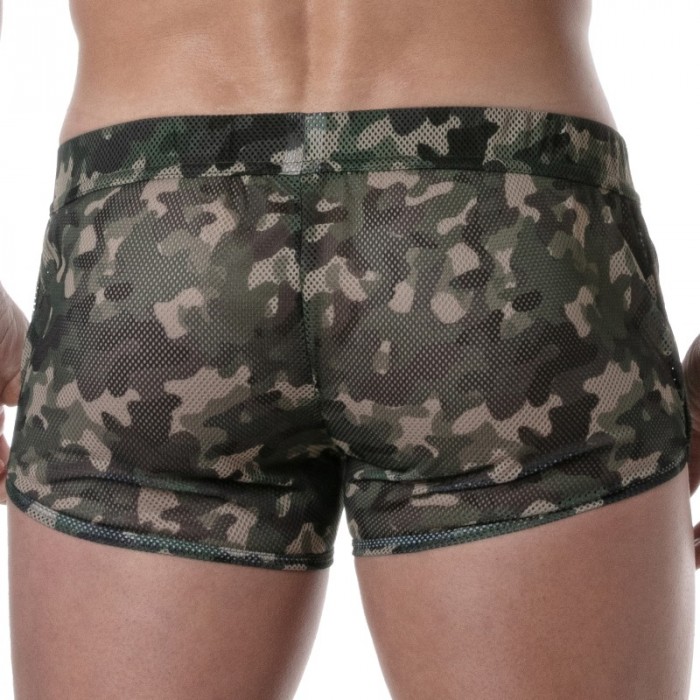 Breve del marchio TOF PARIS - Mini Pantaloncini Tof Paris See Through - camo - Ref : TOF395CK