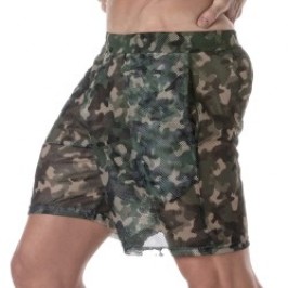 Kurze der Marke TOF PARIS - Tof Paris See Through Lange Shorts - camo - Ref : TOF391CK