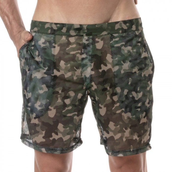 Corto de la marca TOF PARIS - Pantalones cortos largos Tof Paris See Through - camo - Ref : TOF391CK