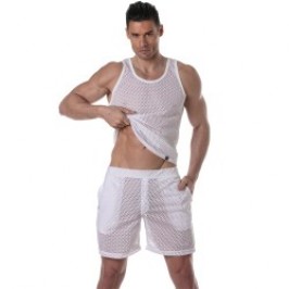 Tank top of the brand TOF PARIS - Tof Paris See Through Tank Top - white - Ref : TOF392B