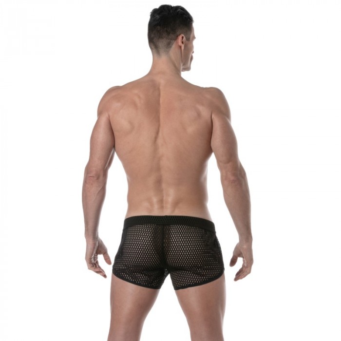 Kurze der Marke TOF PARIS - Tof Paris See Through Mini-Shorts - schwarz - Ref : TOF394N