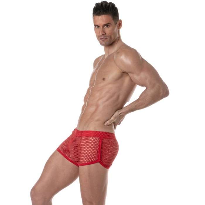 Breve del marchio TOF PARIS - Mini Pantaloncini Tof Paris See Through - rosso - Ref : TOF394R