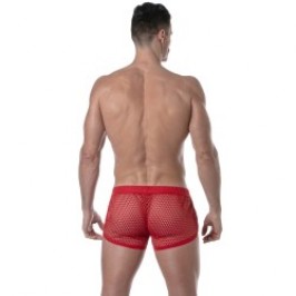 Kurze der Marke TOF PARIS - Tof Paris See Through Mini-Shorts - rot - Ref : TOF394R