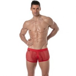 Short of the brand TOF PARIS - Tof Paris See Through Mini Shorts - red - Ref : TOF394R