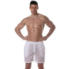 Short of the brand TOF PARIS - Tof Paris See Through Long Shorts - white - Ref : TOF390B