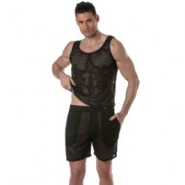 Kurze der Marke TOF PARIS - Tof Paris See Through Lange Shorts - schwarz - Ref : TOF390N