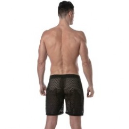 Kurze der Marke TOF PARIS - Tof Paris See Through Lange Shorts - schwarz - Ref : TOF390N