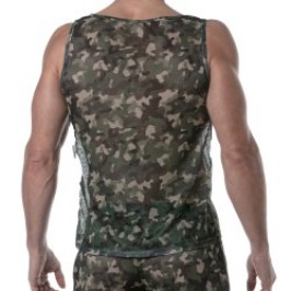 Tank top of the brand TOF PARIS - Tof Paris See Through Tank Top - camo - Ref : TOF393CK