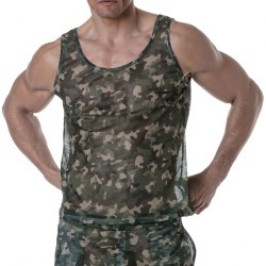 Tank top of the brand TOF PARIS - Tof Paris See Through Tank Top - camo - Ref : TOF393CK