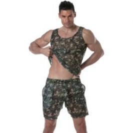 Kurze der Marke TOF PARIS - Tof Paris See Through Lange Shorts - camo - Ref : TOF391CK