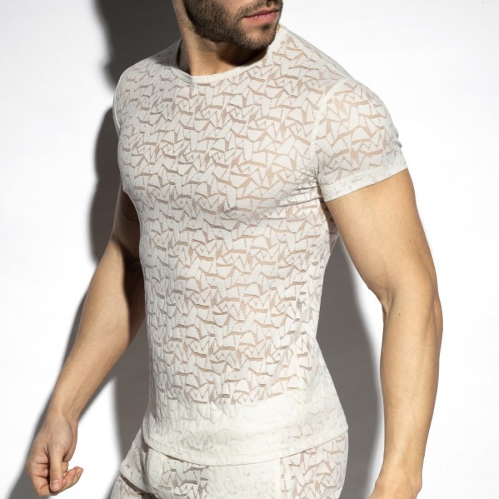 Short Sleeves of the brand ES COLLECTION - Ivory Spider - T-Shirt - Ref : TS328 C02