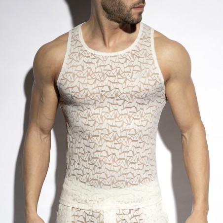 Spider - ivory tank top
