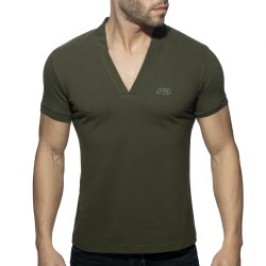 Polo Shirt AD V-neck - kaki