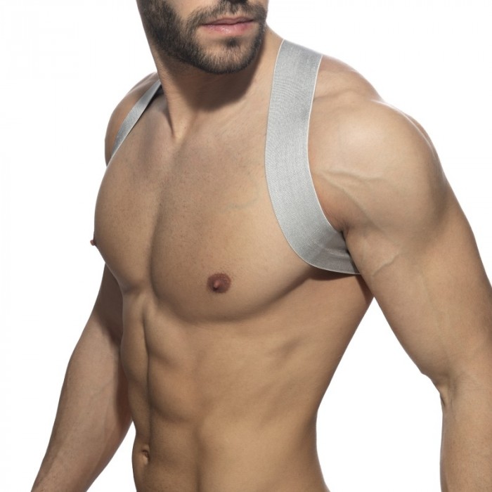Harness of the brand ADDICTED - Spider - silver harness - Ref : ADP06 C21