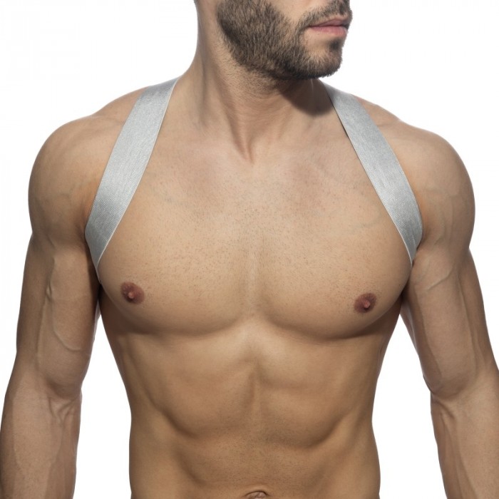 Harness of the brand ADDICTED - Spider - silver harness - Ref : ADP06 C21