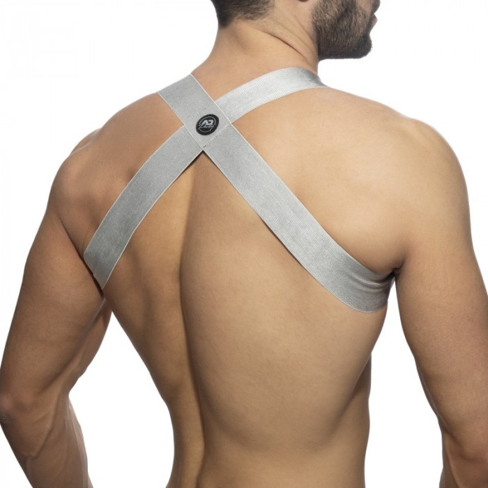 Harness of the brand ADDICTED - Spider - silver harness - Ref : ADP06 C21
