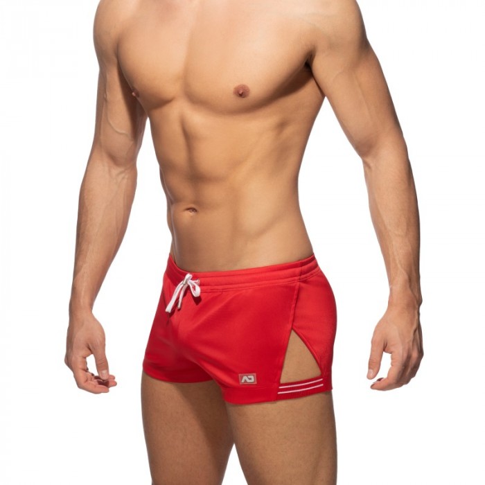 Short of the brand ADDICTED - Short Stripe Side - rouge - Ref : AD680 C06