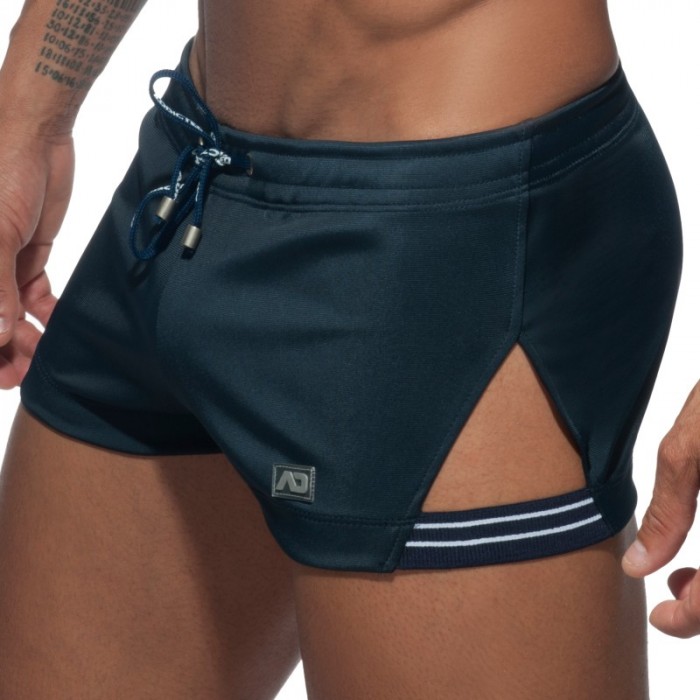 Short de la marque ADDICTED - Short Stripe Side - bleu marine - Ref : AD680 C09