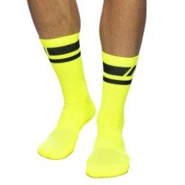Calcetines de la marca ADDICTED - Chaussettes AD néon - jaune - Ref : AD1217 C31