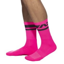 Chaussettes AD néon - rose