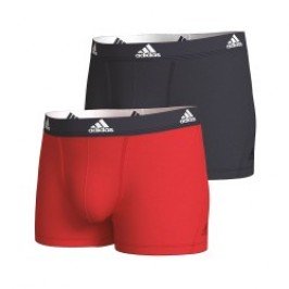 Packs del marchio ADIDAS - Adidas Sport - Confezione da 2 boxer in cotone Active Flex Nero e rosso - Ref : IB01 0928