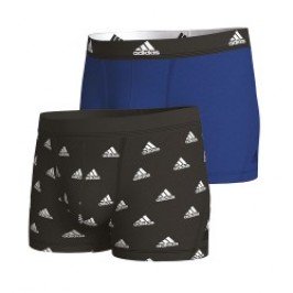 Packs of the brand ADIDAS - Adidas Sport - Active Flex Cotton 2-Pack of Blue & Black Logo Boxer Shorts - Ref : IB01 0913