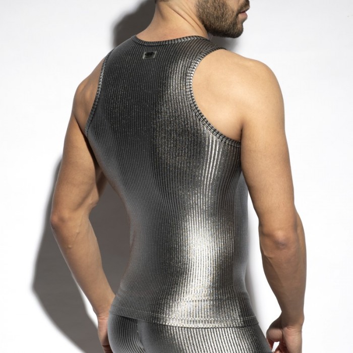 Canotta del marchio ES COLLECTION - Canotta Art Deco Metallizzato - argento - Ref : TS330 C21