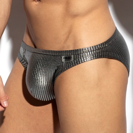 Calzoncillo metálico Art Deco - plata