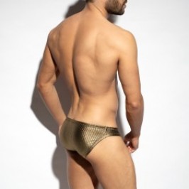 Slip del marchio ES COLLECTION - Art Deco Metallic Brief - oro - Ref : UN597 C20