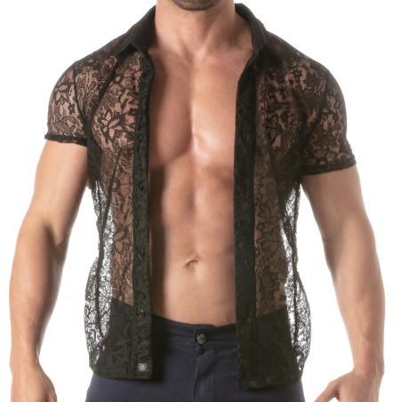 Tof Paris Lace Short Sleeve Shirt