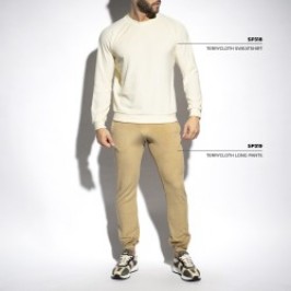 Maniche lunghe del marchio ES COLLECTION - Sweatshirt Terrycloth - Ivoire - Ref : SP318 C02