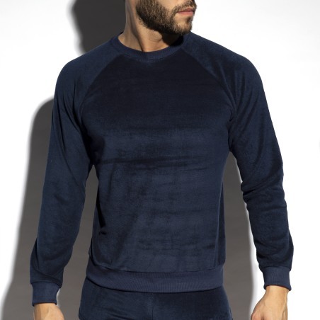 Felpa Spugna - blu navy