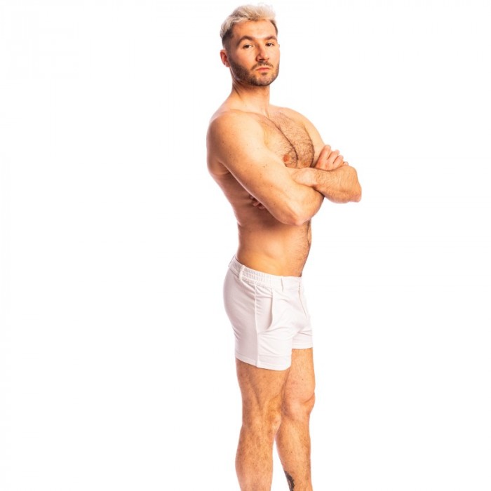Short de la marque L HOMME INVISIBLE - Smitty Blanc - Short L Homme Invisible - Ref : RW35 SMI 002